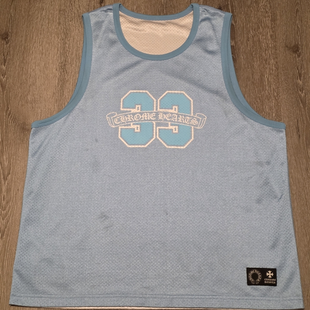 Chrome Hearts Reversible Blue Tank Top Mens Large